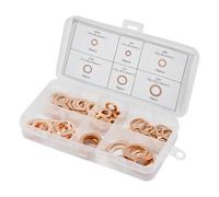 Dapetz® Boîte Assortiment 110 Pièces Impérial Rondelles Cuivre Massif Bouchon Carter Rondelles