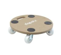 Dapetz® Chariot rond avec 4 roulettes pivotantes, 250 kg pour déménagement de meubles lourds, plate-forme en bois avec coussinets de préhension, chariot de déménagement idéal et roulettes de meubles