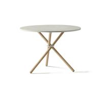 Daphne Table Basse Ø65 Béton Clair/Chêne Clair