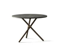 Daphne Table Basse Ø65 Béton Foncé/Chêne Foncé