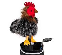 Daphne's Couvre-Chef Fantaisie Poule Noir/Gris/Rouge