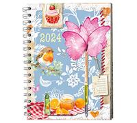 Daphne's Diary Agenda de poche 2024 : avec calendrier, espace pour notes, listes de courses et de choses à faire, motifs de coloriage, etc.