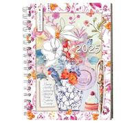 Daphne's Diary Journal Planificateur Quotidien 2025 | Agenda Quotidien avec Designs Créatifs, Aperçus Mensuels Dépliables, Listes de Courses | Planner Hebdomadaire Décoratif et Carnet de Scrapbooking