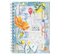 Daphne's Diary Journal Planificateur Quotidien 2026 | Agenda Quotidien avec Designs Créatifs, Aperçus Mensuels Dépliables, Listes de Courses | Planner Hebdomadaire Décoratif et Carnet de Scrapbooking