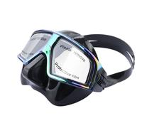 D'apnée Demi-Visage Léger,Lunettes De Plongée Sans Volume,Anti-Buée,Gel De Silice Liquide,Équipement De Plongée,4 - Type Black Colorful
