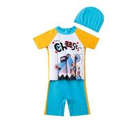 DaPongZhi Maillot De Bain Bouée Intégré avec Bonnet De Bain Bebe Fille Flotteur Piscine Maillots Bébé Garçon Bouee Flottant Enfant Gilet Natation Sauvetage Flottaison Brassard Garcon 1-7 Ans