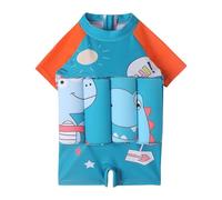 DaPongZhi Maillot De Bain Flottant Enfant,Maillot De Bain Bouée Intégré Fille,Flotteur Piscine Maillots,Dinosaure Imprimés Gilet Natation Bébé Garçon Combinaisons pour Enfant 1-6 Ans