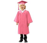 DaPongZhi Robe De Remise De Diplôme Pour Enfants Unisexe Costume De Remise De Diplôme De Maternelle pour Garçons Et Filles 4-10 Ans Ensemble Toge Diplômé+ Chapeau de Graduation avec Pendentif 2026