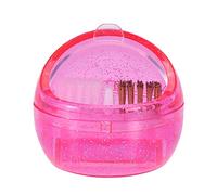 Dappen Brosse à poussière pour ongles, 7 × 6 × 6, mini perceuse de décoration d'ongles, brosse de nettoyage double, boîte de nettoyage de poussière, outil de manucure