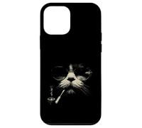 Dapper Chat avec Pipe intellectuelle félin Coque pour iPhone 12 Mini