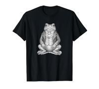 Dapper Victorian Gentleman Toad Portrait Vintage T-Shirt Graphique avec Valeur, Homme, Noir, M