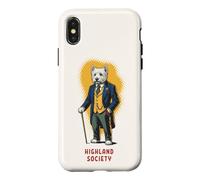 Dapper Westie Dog Highland Society Gentleman Coque pour iPhone X/XS