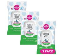 Dapple Lot de 3 lingettes pour tétine sans parfum 40 pièces
