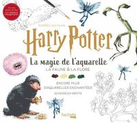 D'après les films Harry Potter : La magie de l'aquarelle - Volume 2 La faune et la flore - Tugce Audoire - Hachette Heroes - broché - Livre-jeu
