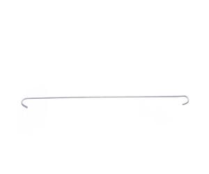 DAPRONA 100x Clips anti-tempête, droits 280mm Argent | Acier galvanisé, pour tuiles de toit et briques, protection anti-tempête pour le toit, universel