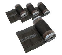 DAPRONA 4 rouleaux Bande faîtage 5m x 390mm Anthracite RAL 7021 aluminium | Étanchéité de toit autocollante, couverture de faîtage, bande butyle étanche pour tôle de faîtage, rouleau alubutyl