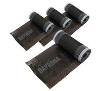 DAPRONA 4x Bande de Faîtage 5m x 330mm Marron RAL 8017, Colle Butyle Étanche