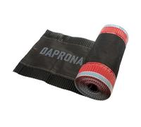 DAPRONA Bande de faîtage 5m x 330mm Noir RAL 9005 aluminium | Étanchéité de toit autocollante, couverture de faîtage, bande butyle étanche pour tôle de faîtage, rouleau alubutyl
