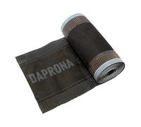 DAPRONA Bande de faîtage 5m x 390mm Anthracite RAL 7021 aluminium | Étanchéité de toit autocollante, couverture de faîtage, bande butyle étanche pour tôle de faîtage, rouleau alubutyl