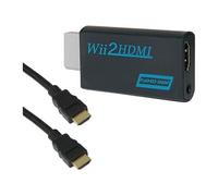 daptateur HDMI full HD 1080 p pour Nintendo Wii - Wii U - Noir + câble HDMI 1 mètre -