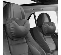 Dapucarin Coussin Appui Tête Voiture, Oreillers de Cou Fauteuil, Repose Tête Cervical pour la Tête Reposent Soutien de Cou Les Sièges de Conduite Confortable, Noir, 2 Pack