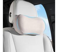 Dapucarin Coussin Appuie Tete Voiture avec Mousse à Mémoire, Gris, 1 Pièce