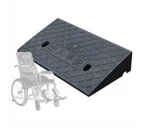 DAQXYH 3-22cm Hauteur Rampe De Seuil pour Fauteuil Roulant, Rampe Voiture Charge Importante, Rampe De Trottoir Antidérapantes pour Marcheur/Chariot/Scooter(Black,49x27x12cm)