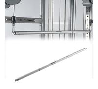 DAQXYH Barre De Tirage Double Crochet 120cm, Accessoires De Machine À Câble Barre Droite avec Poignée Antidérapante, Barre Droite pour Salle De Sport À Domicile(113cm(44inch))