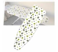 DAQXYH Housse De Planche À Repasser en Coton Épais, Housse Planche A Repasser pour Planche À Repasser, Résistant Aux Brûlures Bord Élastique, Ajustement Facile(White,120x46cm(48x18in))