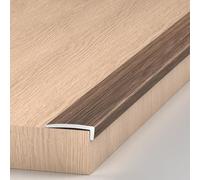 DAQXYH Profilé De Nez De Marche En L Découpable, 90cm 120cm Bandes De Protection Antidérapantes Pour Marches, Protection D'angle De Marche(Wenge,900x20x10mm)