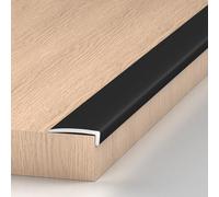 DAQXYH Profilé De Nez De Marche En L Découpable, 90cm 120cm Bandes De Protection Antidérapantes Pour Marches, Protection D'angle De Marche(Black,1200 * 20x10mm)