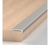 DAQXYH Profilé De Nez De Marche En L Découpable, 90cm 120cm Bandes De Protection Antidérapantes Pour Marches, Protection D'angle De Marche(Light gray,900x24x12mm)