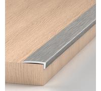 DAQXYH Profilé De Nez De Marche En L Découpable, 90cm 120cm Bandes De Protection Antidérapantes Pour Marches, Protection D'angle De Marche(Dark gray,1200x28x18mm)