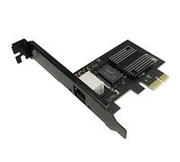 Darameea 1 carte réseau filaire PCI-E 2500 m - 12 x 7,5 x 5,5 cm - Noir