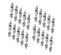 Darameea 20 Pièces Canne à PêChe Porte-Moulinets de PêChe Siège de Moulinet de PêChe Support Pont Roue de PêChe Tige Porte-Clip