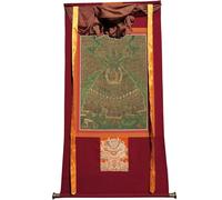 DARANCA TapestrytapestrytapestryTibetan Thangka Art - Refuge Tree Thangka - Impression numérique haute résolution et double couche encadrée à la main - Tapisserie bouddhiste à suspendre - 119,4 x 81,3