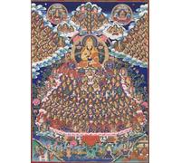 DARANCA TapestrytapestrytapestryTibetan Thangka Art - Refuge Tree Thangka - Impression numérique haute résolution et double couche encadrée à la main - Tapisserie bouddhiste à suspendre - 119,4 x 81,3