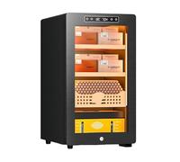 DARBCGH Cave à cigares 45 L avec tiroir de Rangement - Refroidissement Dual-Core, éclairage intérieur LED(B)