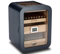 DARBCGH Cave à cigares en Bois de cèdre Espagnol aromatique, capacité de 110, hygromètre électronique précis intégré, 9,8 x 9,4 x 12,8 Pouces for Petits Appartements(C,Withskylight)