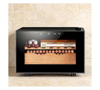 DARBCGH Mini Refroidisseur à cigares et à vin - 25 L, Double Stockage, conçu for Le Bureau ou l'appartement(A)
