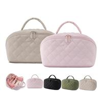 DARBCGH Trousse de Maquillage Petition, Sac imperméable à Plat à 180°, Organisateur de Produits de Toilette et de pinceaux, avec Compartiments(2pcs D)