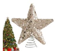 d'arbre de Noël à étoiles Scintillantes, d'arbre à étoiles Scintillantes | Ornement de Vacances étoilé avec Paillettes,Décoration de cime d'arbre, décoration pour Arbre, Maison, Bar, Bout