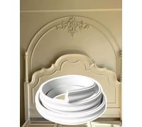D'arche de Porte Moulure Décorative Flexible 3D en Forme D'arc, Kit de Décoration pour Arc de Porte (2 3 6 9 12 m), Élément Préformé pour Encadrement(W1.5cm(5/8"),300cm(9.8ft))