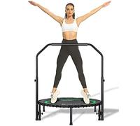 Darchen Mini trampoline de 200 KG pour adultes, petit trampoline rebounder d'exercice d'intérieur pour entraînement fitness pour un rebond silencieux et sécurisé avec amortissement, [100 CM
