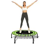 DARCHEN Mini Trampoline Rebounder de 150 kg Pour Adulte - Petit d'Intérieur Pour l'Exercice, l'Entraînement, le Fitness - Design Amélioré Pour un Rebond Plus Sûr