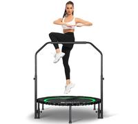 DARCHEN Trampoline d'intérieur pour adultes, 200 kg, petit trampoline d'exercice pour entraînement physique pour trampoline intérieur silencieux et sûr [100 cm]