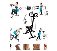 DARCON Machine de Squat hydraulique avec Moniteur LCD, rameur pour entraînement en intérieur, capacité de Charge de 100 kg