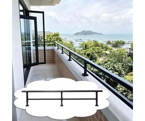 Darde Corps Exterieur Extension de Balcon Anti-chute pour Garde-corps Plat | Hauteur de Rehausse de Clôture Anti-intrusion, Clôture à Piquets Surélevée, Garde-corps de Protection pour Muret