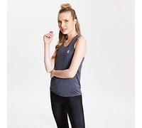 Dare 2b Débardeur Technique MODERNIZE II léger et Respirant avec Dos Nageur et propriété de séchage Rapide T-Shirts/Polos/Vests Femme Ebony Grey FR : XS (Taille Fabricant : 8)