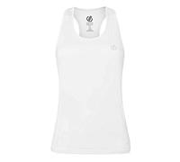 Dare 2b Débardeur Technique Modernize II Léger et Respirant avec Dos Nageur et Propriété de séchage Rapide T-Shirts/Polos/Vests Femme White FR: M (Taille Fabricant: 12)